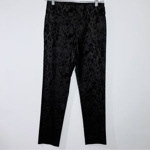 New Tina‎ Stephens Black Snake Print Pull On Pants Size 2